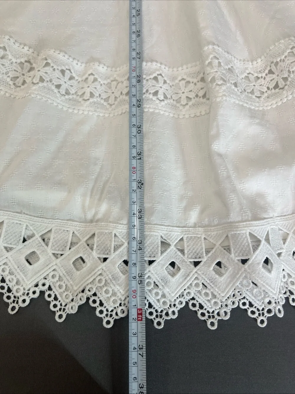 Fate White Eyelet Lace Mini Dress - Picture 8 of 12